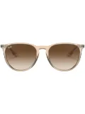 Ray-Ban Erika round-frame sunglasses - Brown