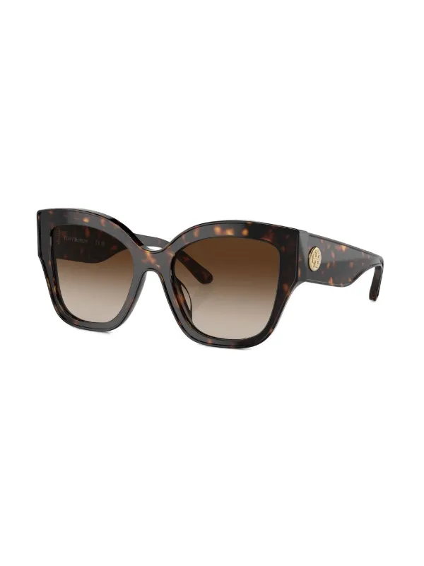 Tory Burch wayfarer-frame Sunglasses | Green | FARFETCH display picture 1