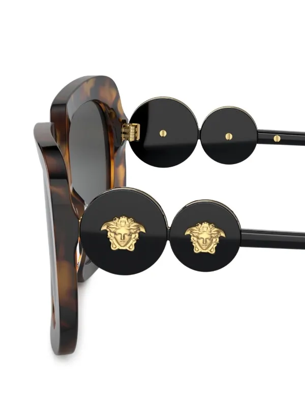 Versace Eyewear Medusa Head square frame Sunglasses Farfetch