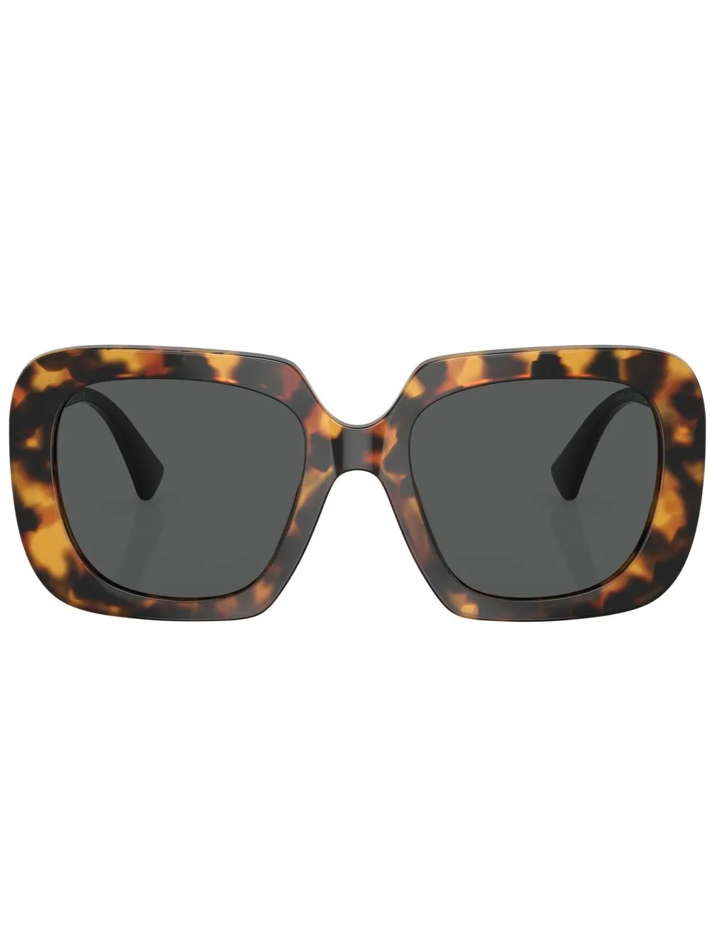 Versace Eyewear lentes de sol con armazón cuadrada y motivo Medusa - Marrón