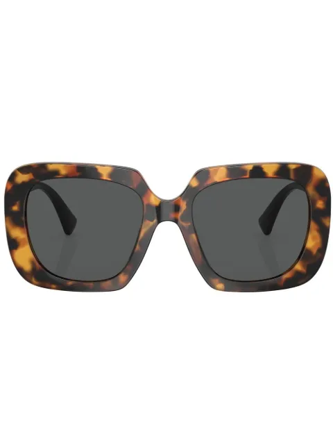 Versace Eyewear نظارة شمس بإطار مربع وزينة رأس ميدوسا