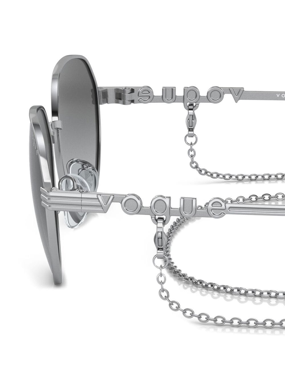 Shop Vogue Eyewear Vo4254s Chain-strap Sunglasses In Silber
