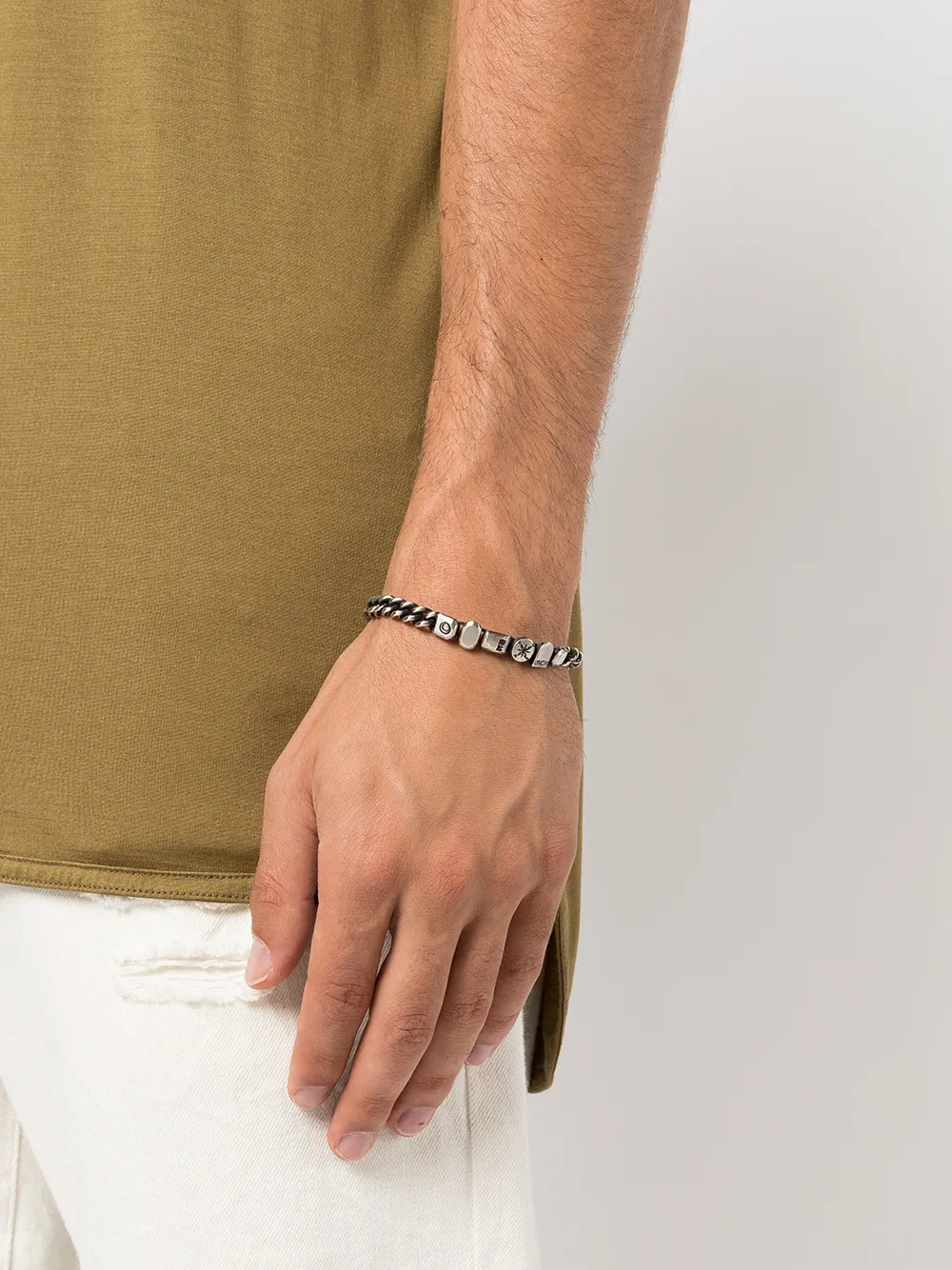 WERKSTATT:MÜNCHEN Chunky schakelarmband - Zilver