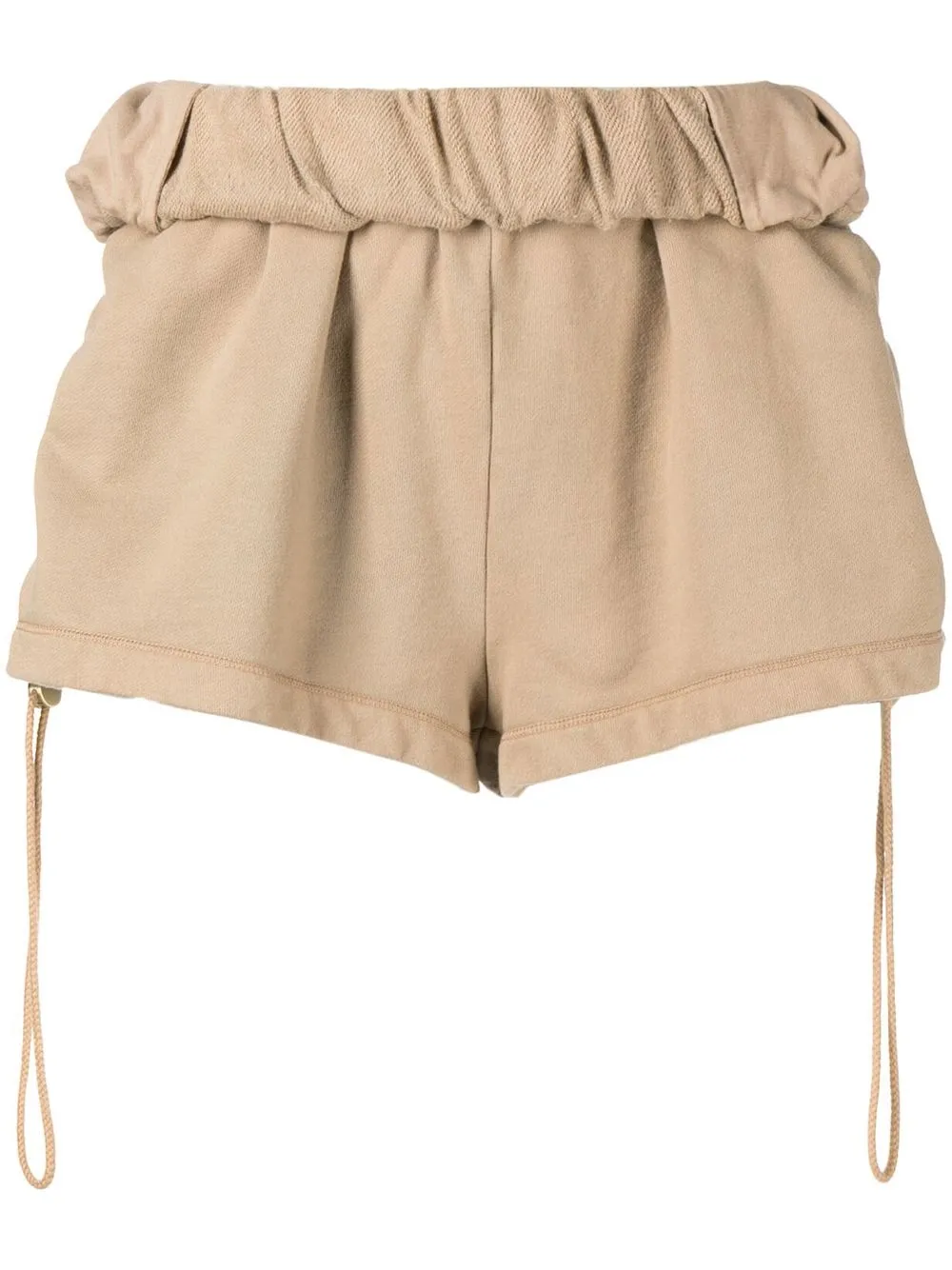 

Dion Lee roll-top mini shorts - Brown