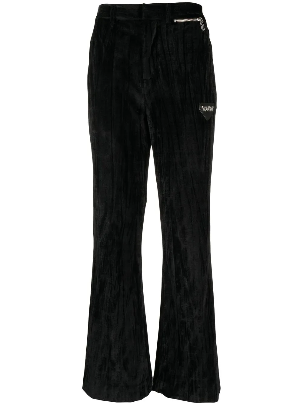 

Stolen Girlfriends Club Galactic velvet flared trousers - Black