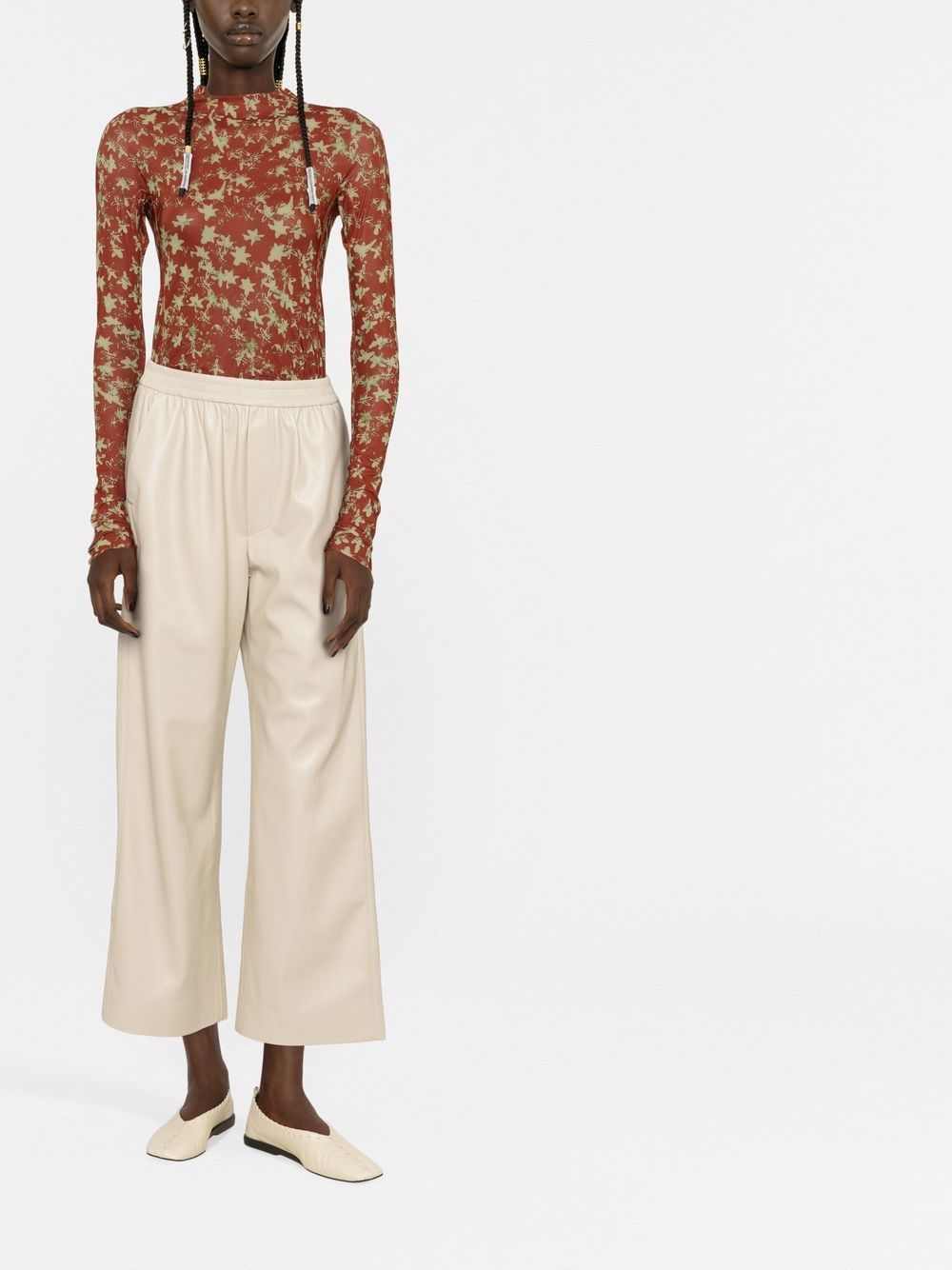 Nanushka Cropped broek - Beige