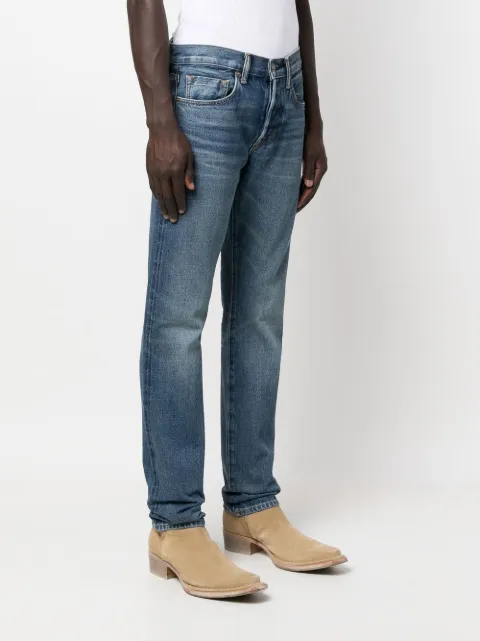 tom ford 低腰直筒牛仔裤