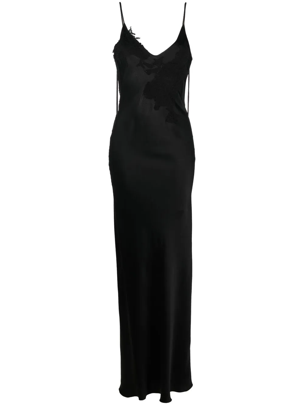 

Victoria Beckham vestido con apliques de encaje - Negro