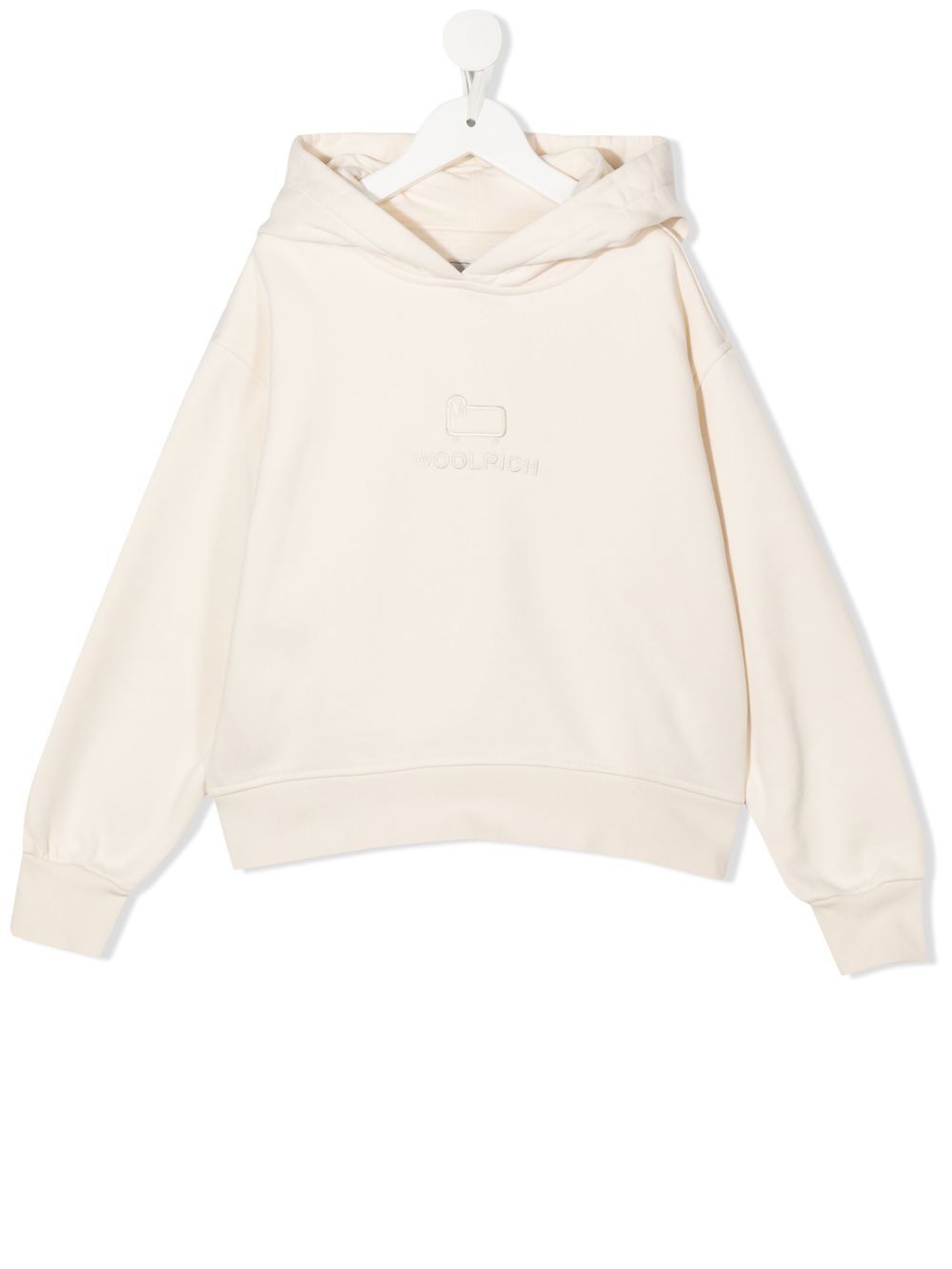 

Woolrich Kids hoodie con logo bordado - Neutro