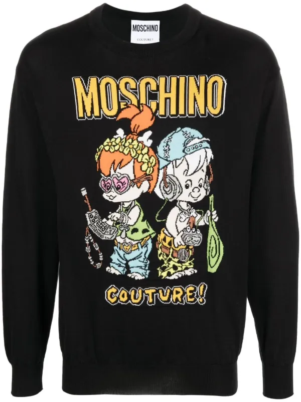 Moschino graphic-print Crew Neck 