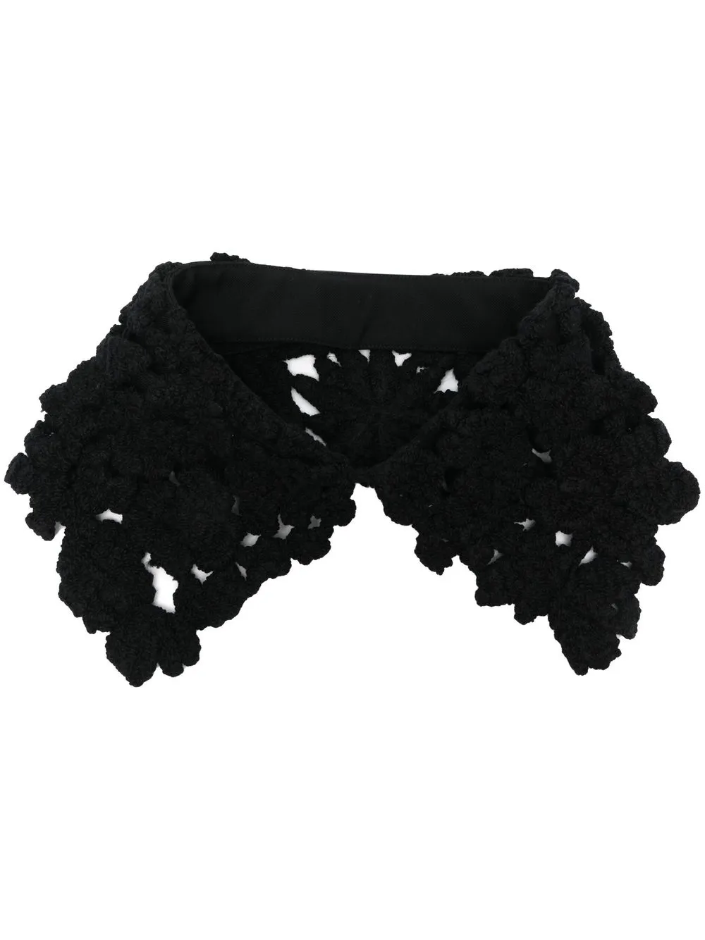 

Jil Sander cuello tejido de crochet - Negro