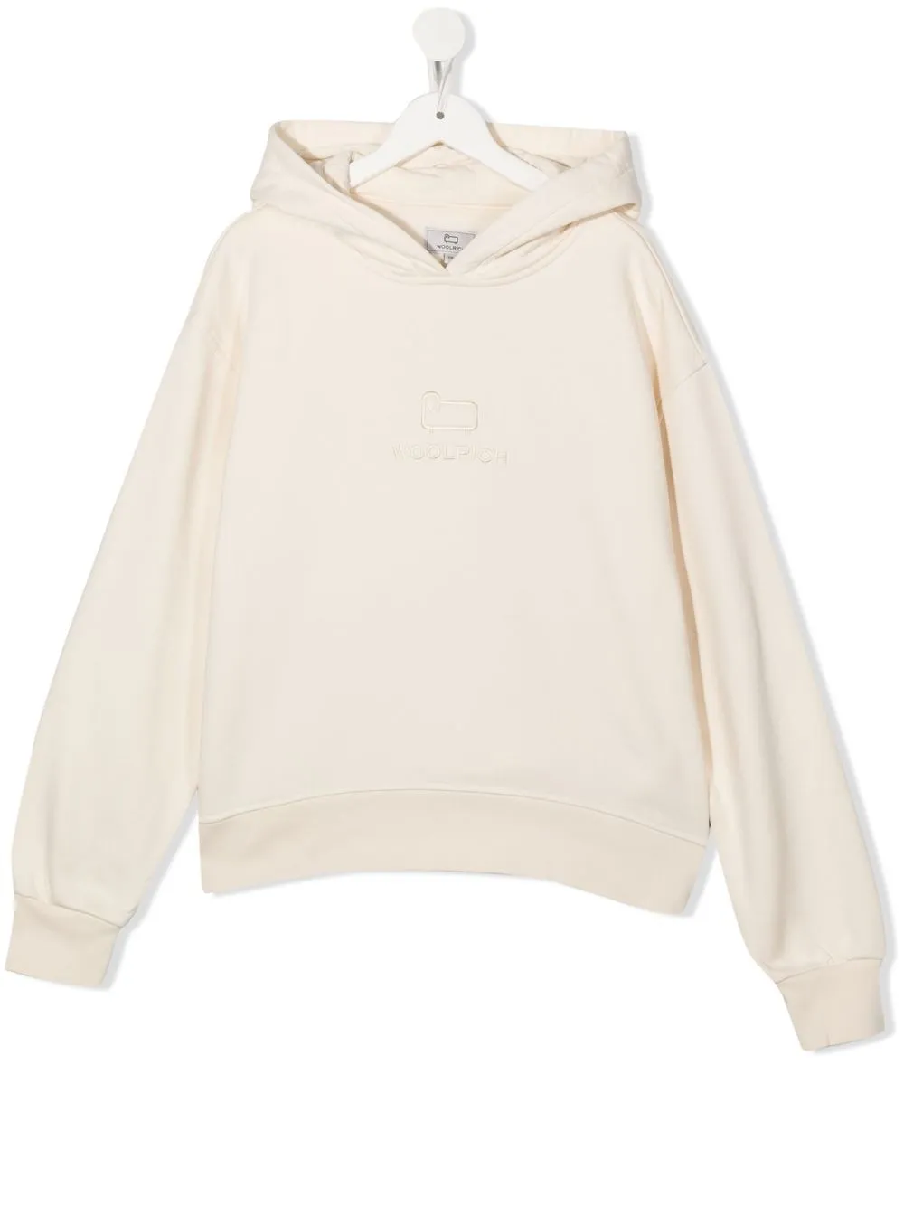 

Woolrich Kids hoodie con logo bordado - Neutro