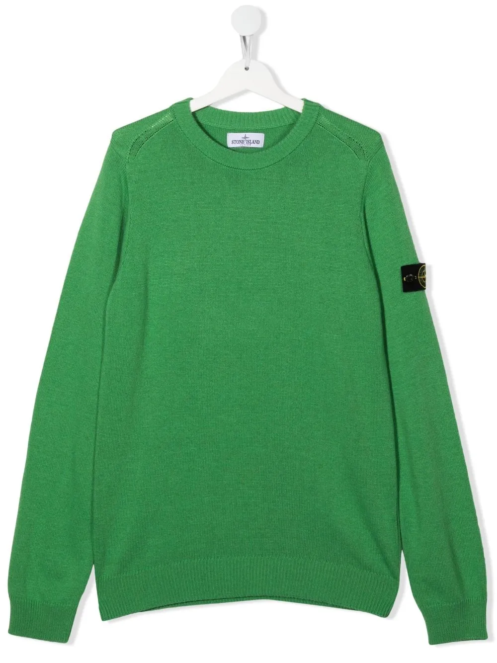 

Stone Island Junior sudadera con parche del logo - Verde