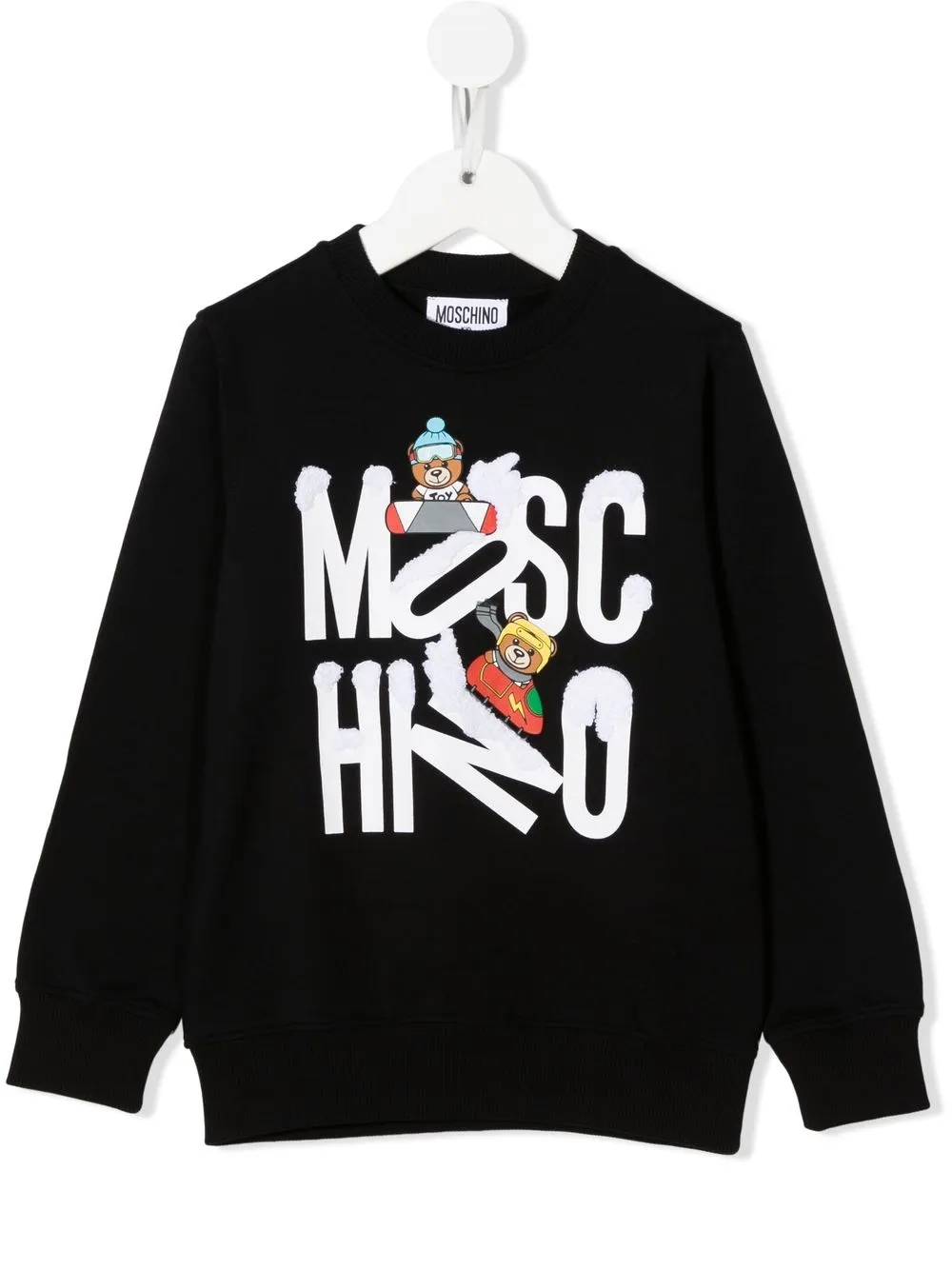 

Moschino Kids sudadera con logo estampado - Negro