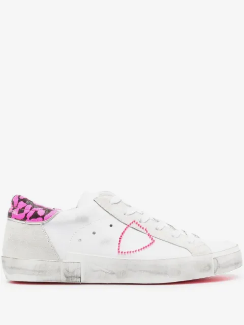 Philippe Model Paris side stitched-logo detail sneakers