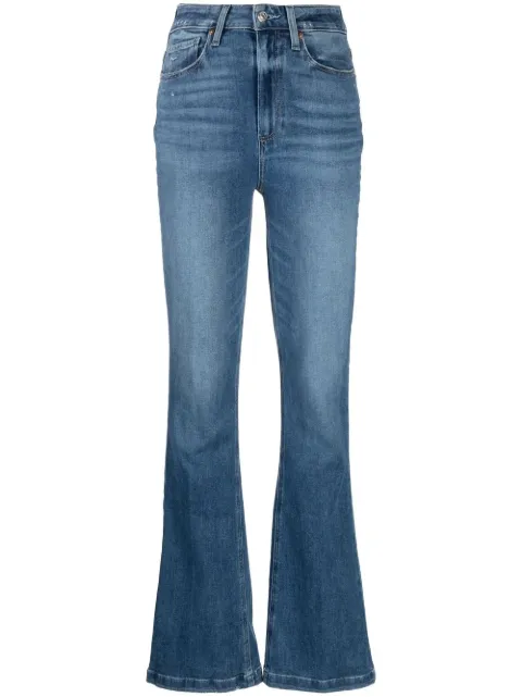 PAIGE jeans acampanados de tiro medio