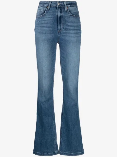 PAIGE jeans acampanados de tiro medio