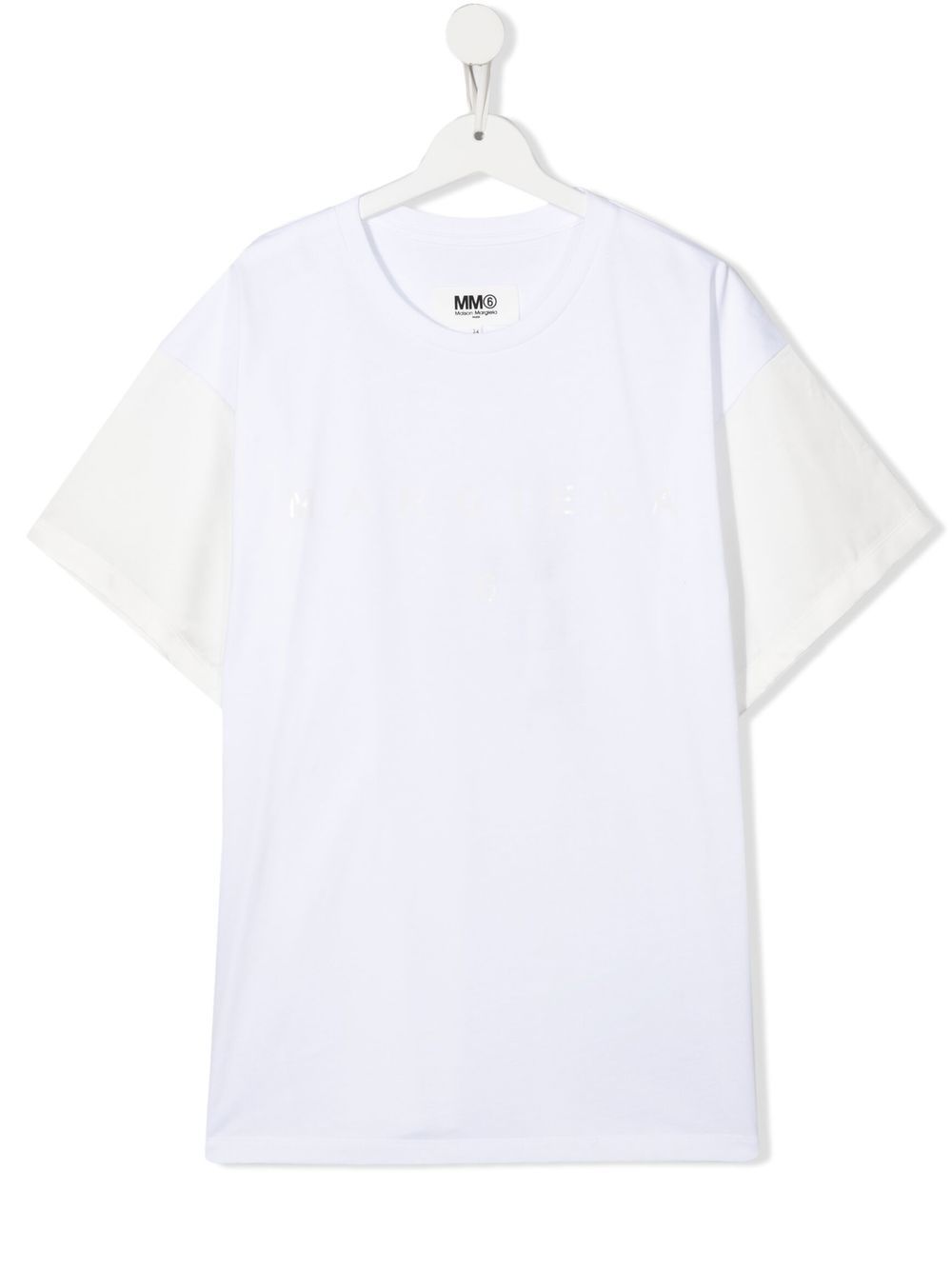 MM6 Maison Margiela Kids TEEN two-tone T-shirt - White