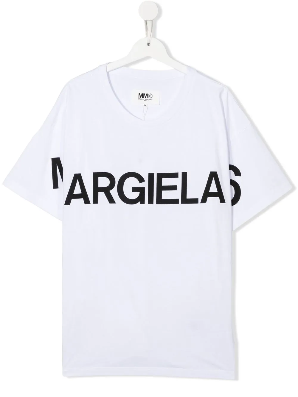 

MM6 Maison Margiela Kids playera con logo en el pecho - Blanco