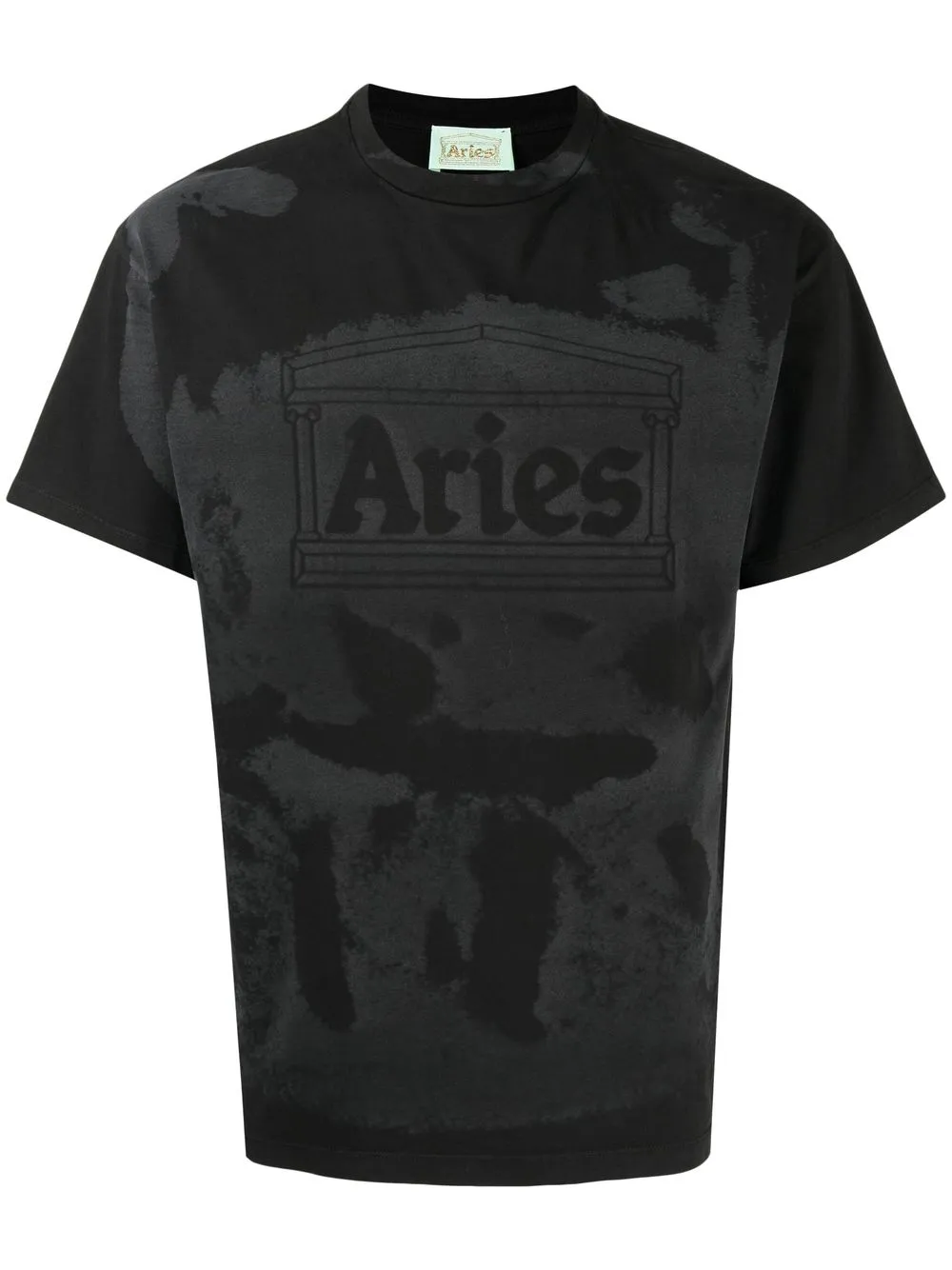 

Aries Mega Temple bleached-print T-shirt - Grey