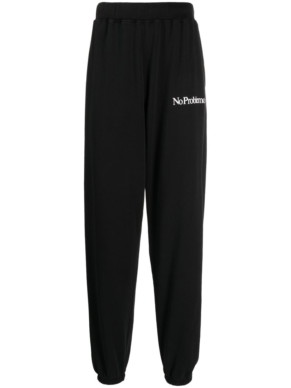 

Aries slogan-print track pants - Black