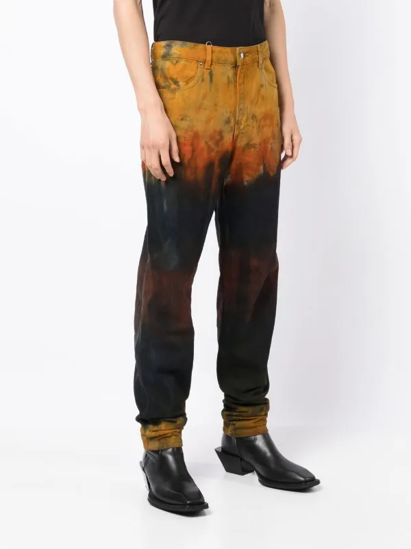 Eckhaus Latta Distressed straight-leg Jeans | Multicolour