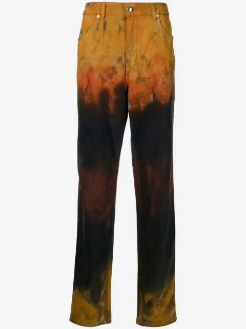 Eckhaus Latta distressed straight-leg jeans