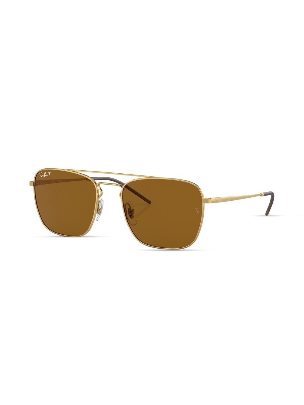 Shop Ray Ban Square-frame Sunglasses In Braun