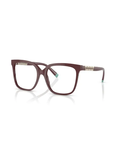 Tiffany & Co Eyewear logo-plaque square-frame sunglasses TF22278353 - 1