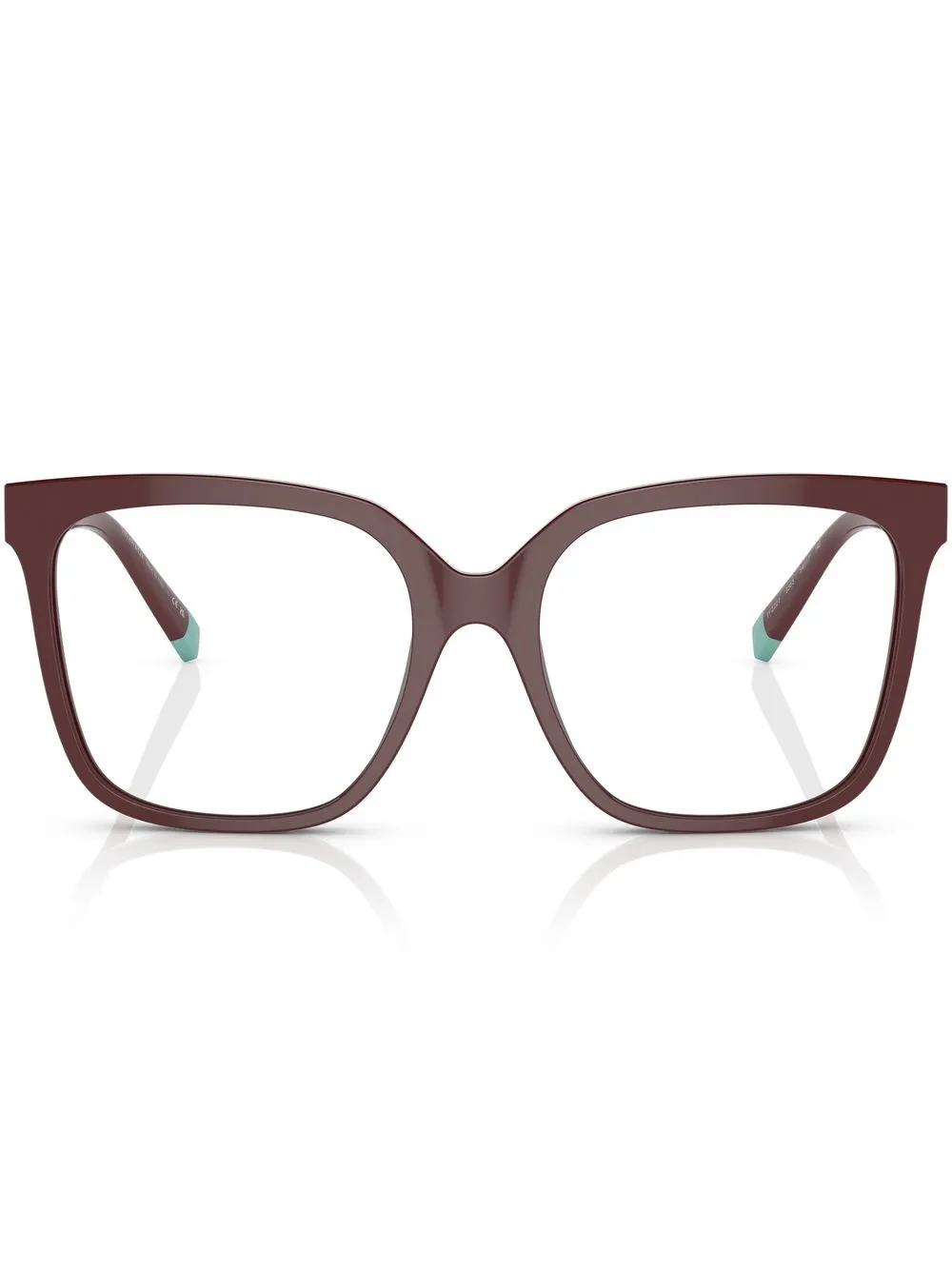 Tiffany & Co Eyewear logo-plaque square-frame sunglasses | Purple | Image 1