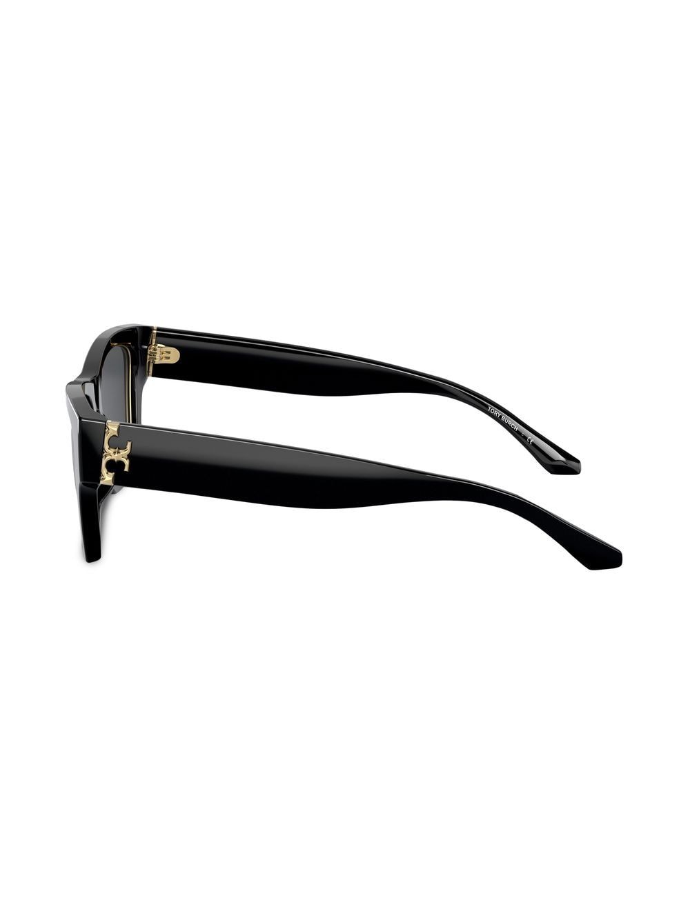 Shop Tory Burch Wayfarer-frame Sunglasses In Black