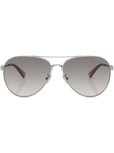 pilot-frame tinted sunglasses 