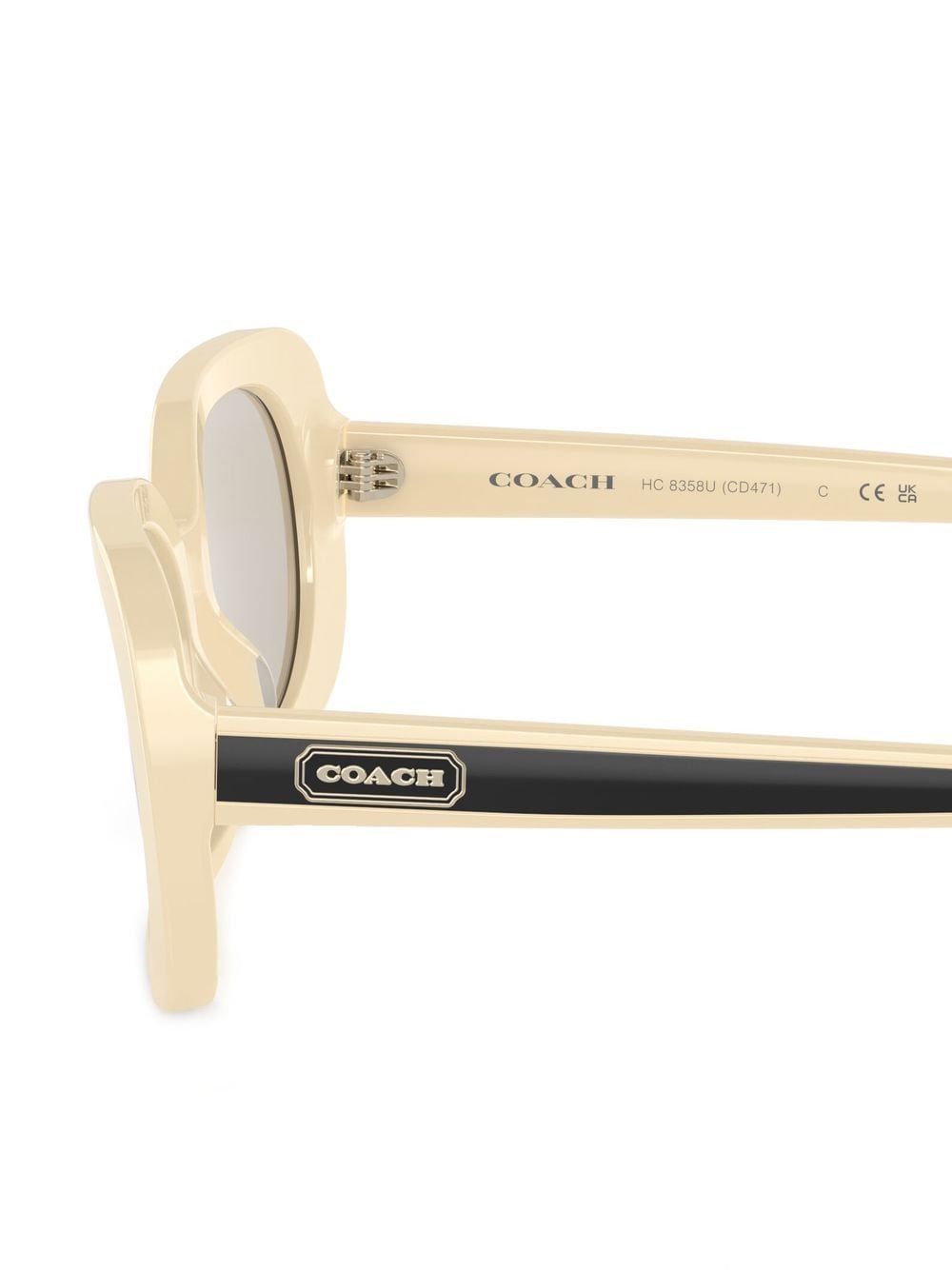 Shop Coach Square-frame Tinted Sunglasses In Neutrals