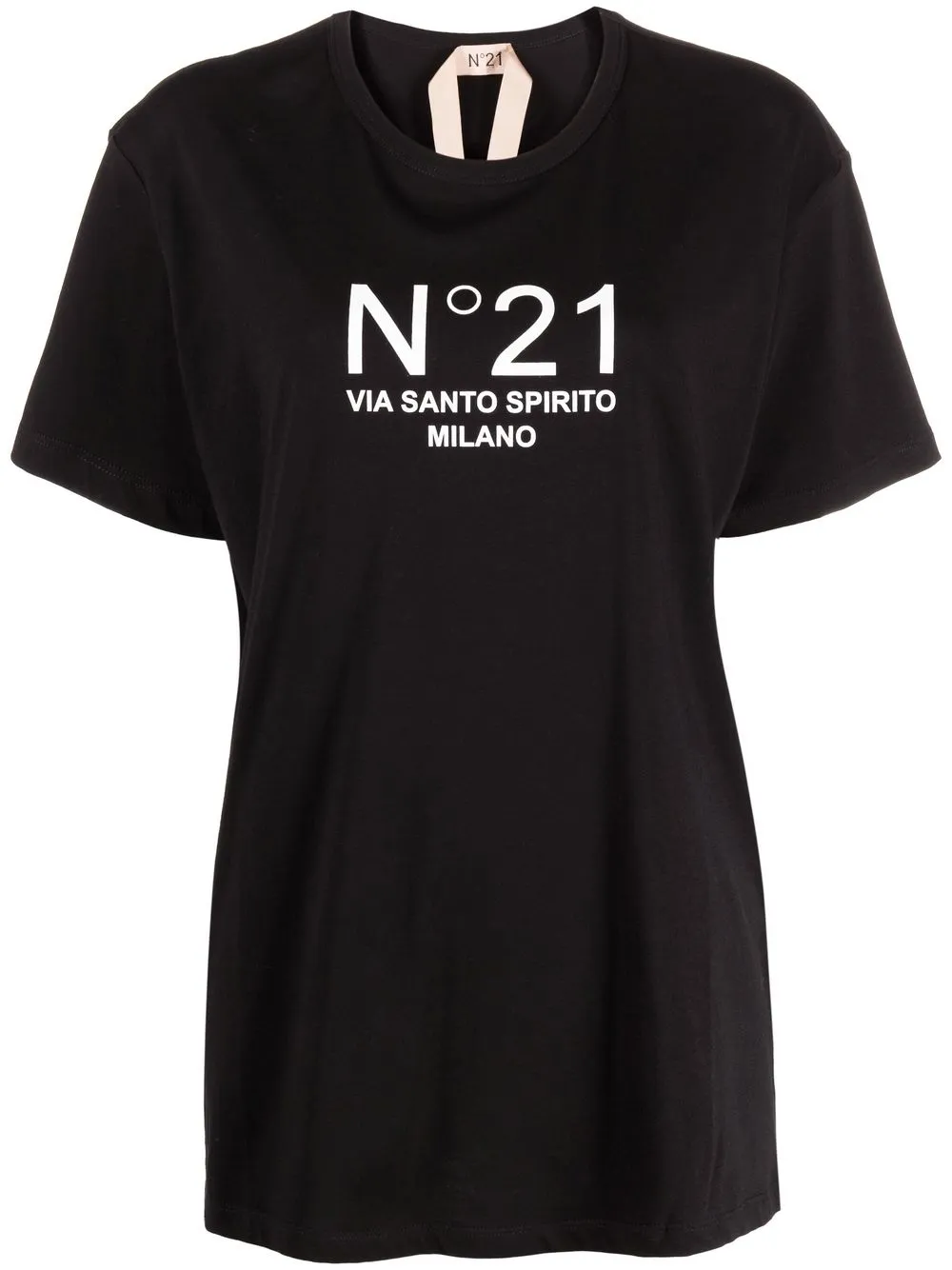 ＜Farfetch＞ 29%OFF！N?21 ロゴ Tシャツ - ブラック