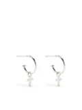 Stolen Girlfriends Club Stolen Cross Anchor Sleeper earring - Silver