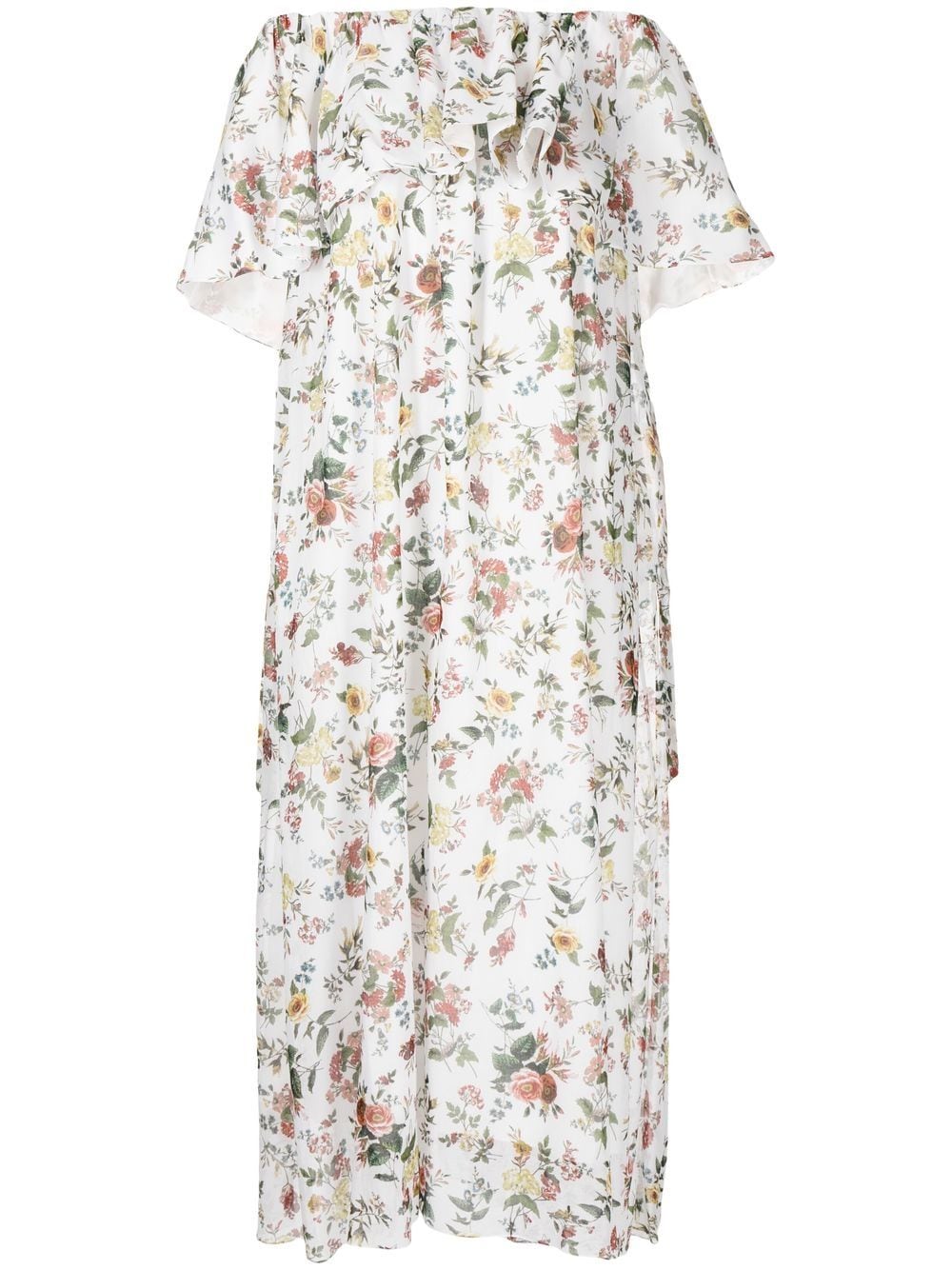 Erdem floral-print ruffle-tiered Dress - Farfetch
