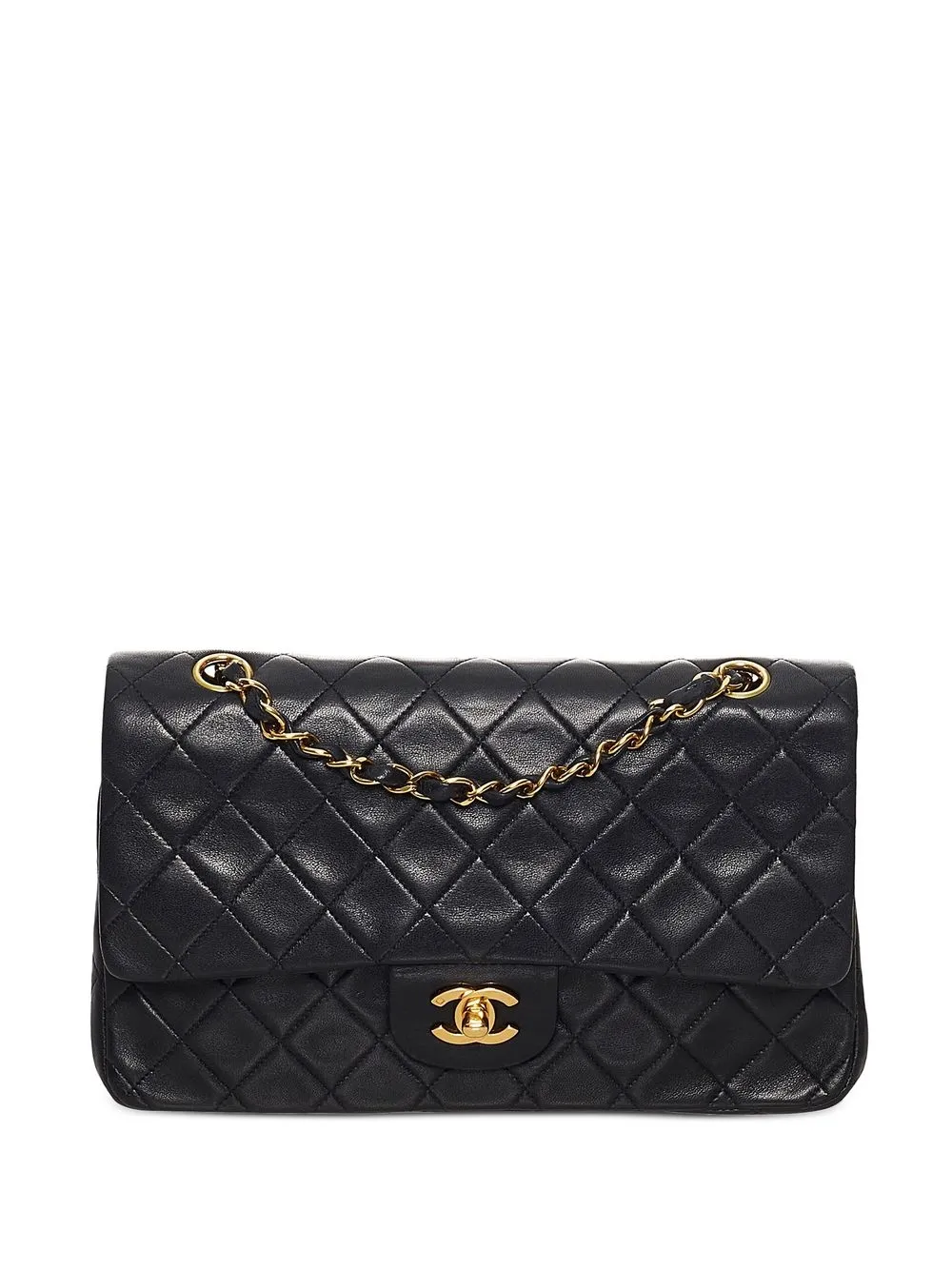 

Chanel Pre-Owned bolsa de hombro Double Flap mediana 1996-1997 - Negro