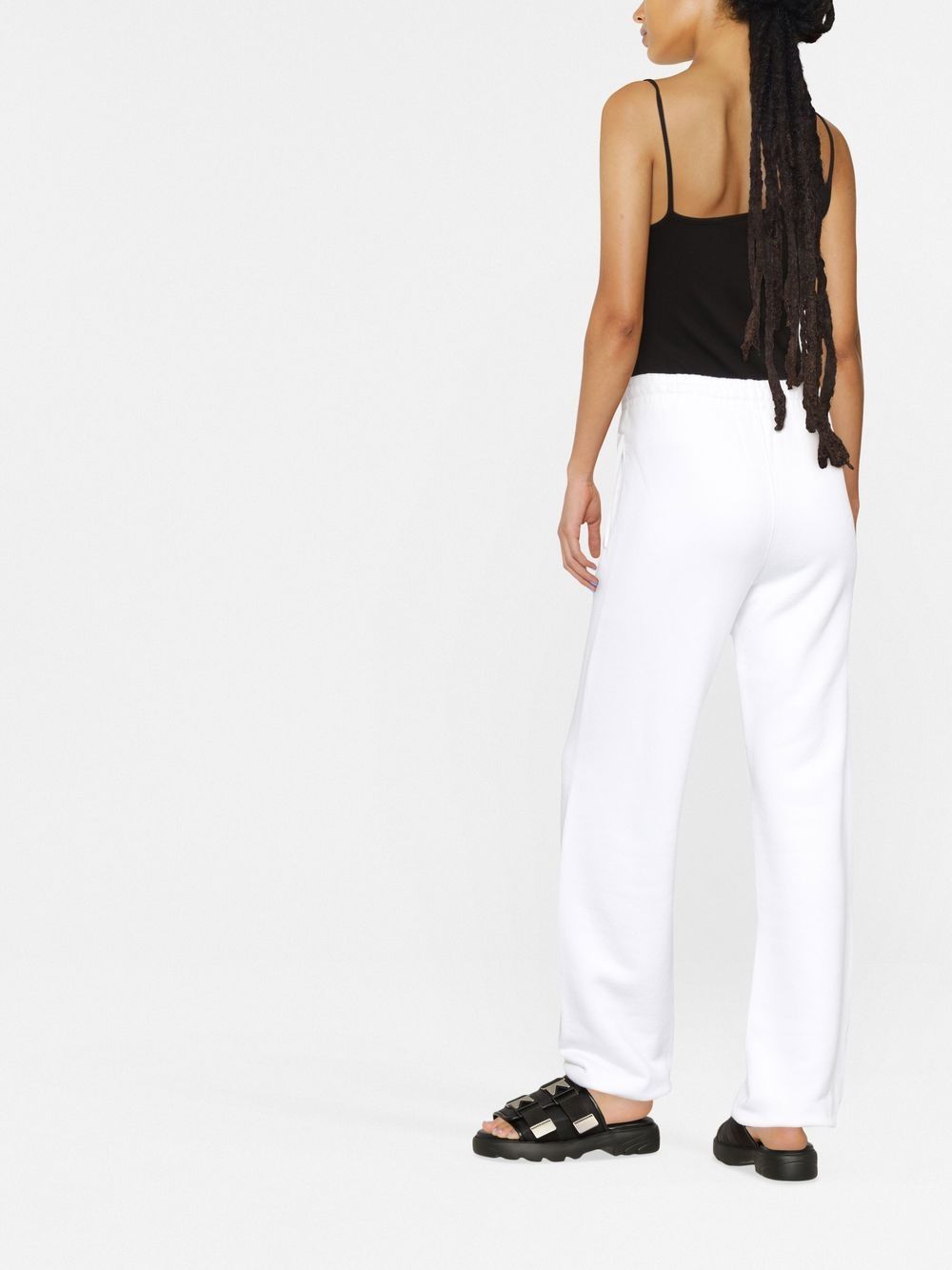 Off-White logo-print cotton track pants Women