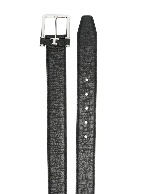 Tod's トッズ ロゴバックル レザーベルト | ブラック | FARFETCH JP