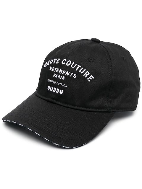 VETEMENTS Baseballkappe mit Logo-Print