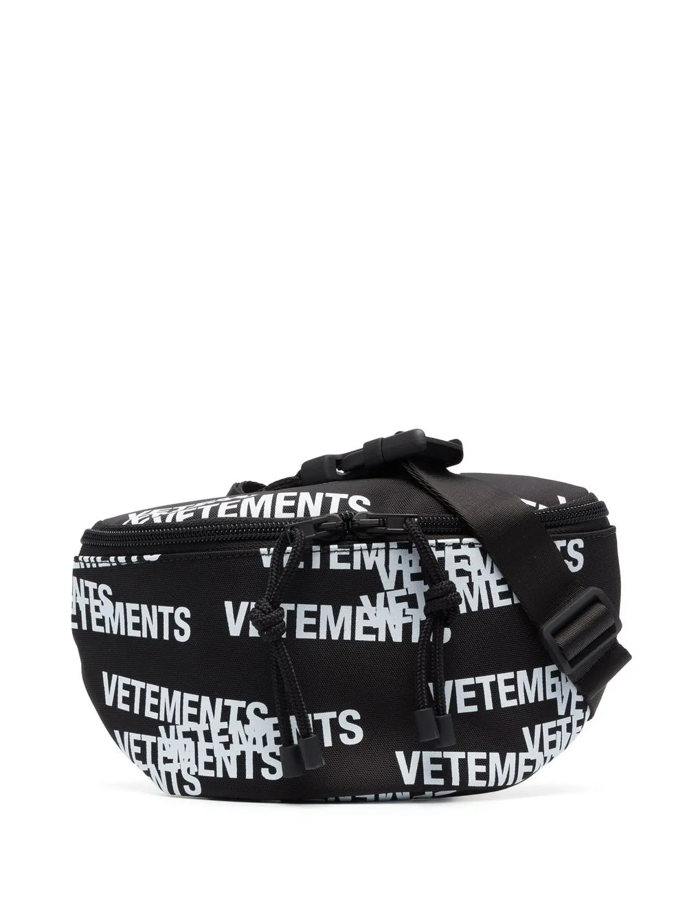 

VETEMENTS cangurera con logo estampado - Negro