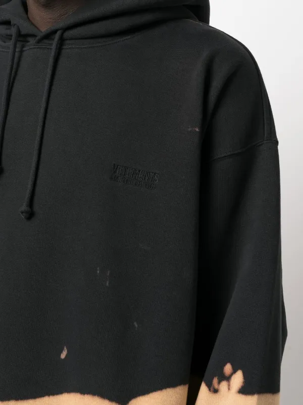 Black clearance hoodie bleached
