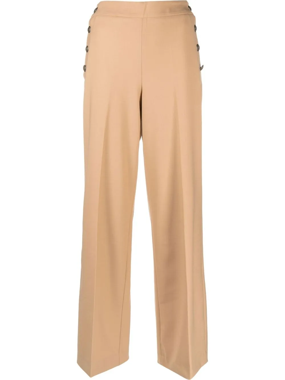 

TWINSET button-detail wide-leg trousers - Neutrals