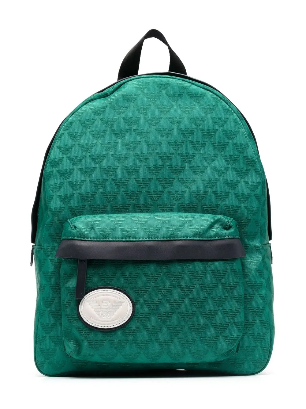 

Emporio Armani Kids mochila con parche de monograma - Verde