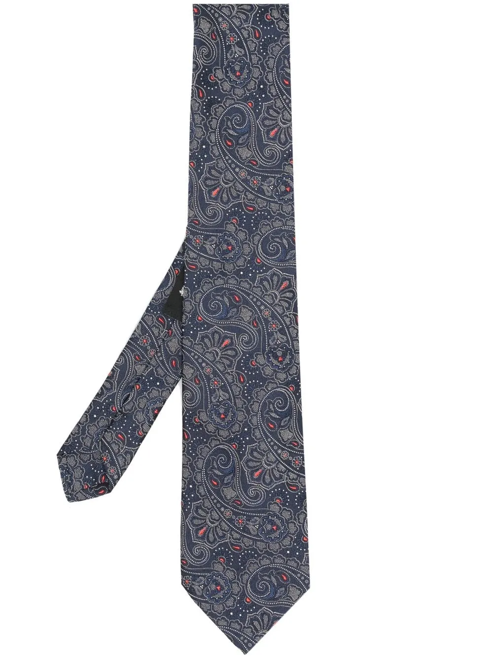 

ETRO corbata de seda con estampado de cachemira - Azul