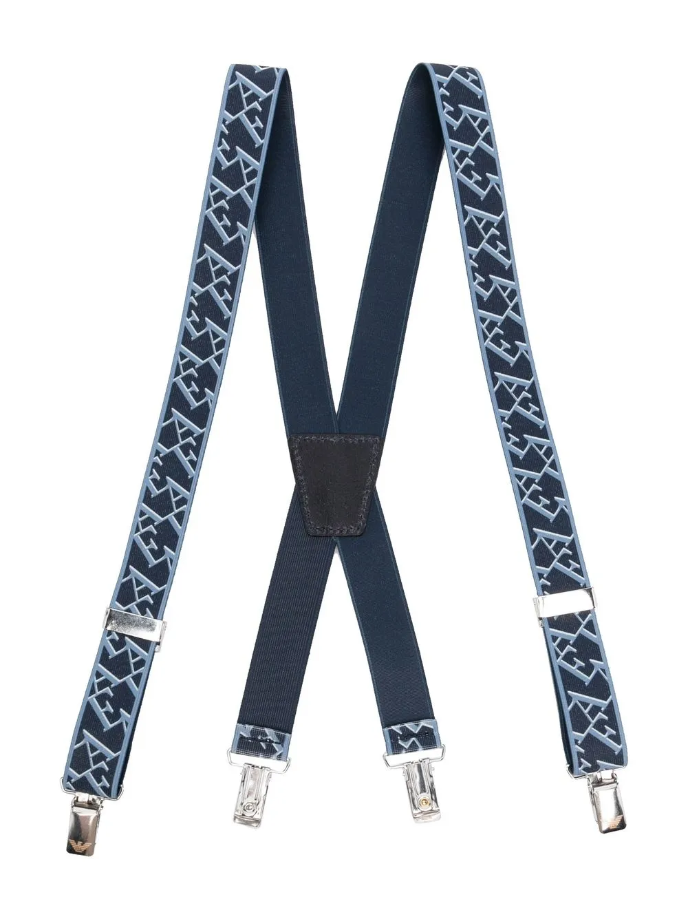 

Emporio Armani Kids tirantes con logo estampado - Azul