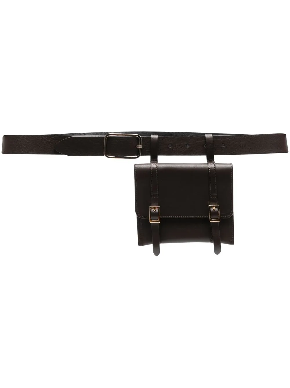 

Tela calf-leather pocket belt - Brown