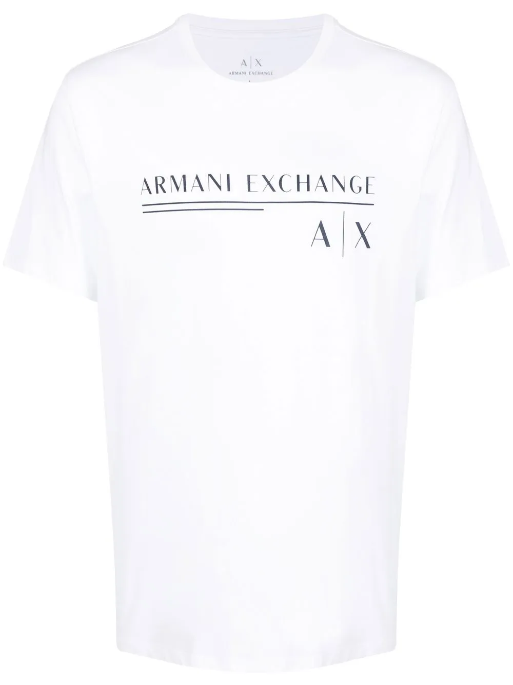 

Armani Exchange playera con logo estampado - Blanco