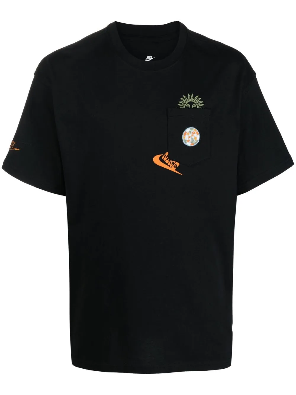 

Nike playera con logo estampado - Negro