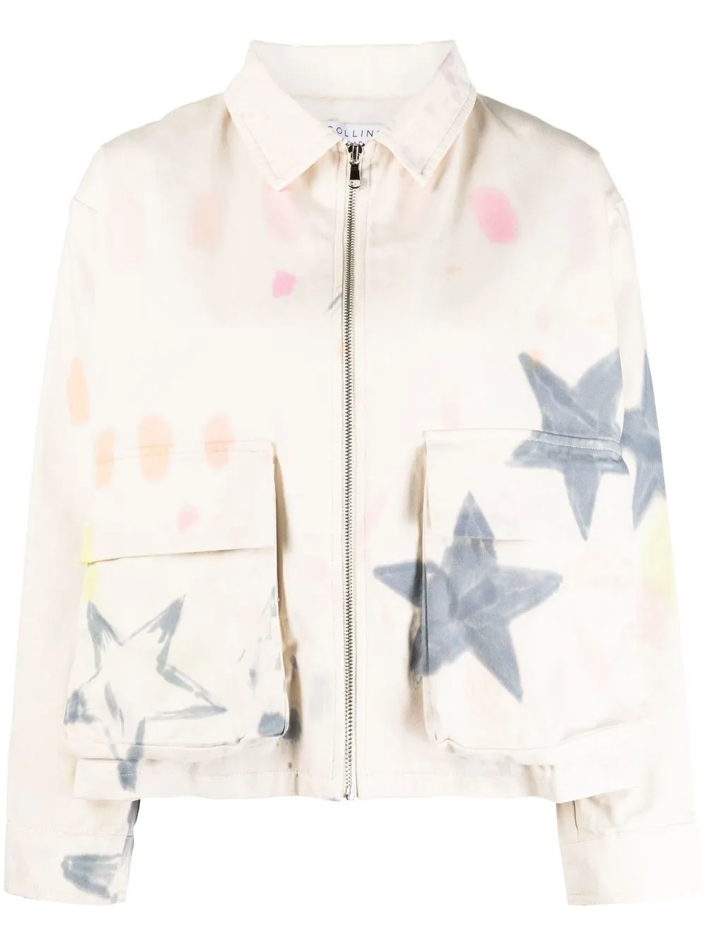 

Collina Strada Starburst zip-up jacket - White